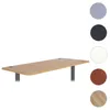 Tischplatte HWC-D40 f√or Schreibtische, Schreibtischplatte, 160x80cm MVG-zertifiziert ~ braun Struktur