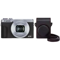 Canon PowerShot G7X Mark III silber+Canon DCC-1880 Tasche