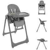 KIKKABOO Hochstuhl, Kikka boo Kinderhochstuhl Pastello 2 klappbar höhenverstellbar Ablagefach Räder