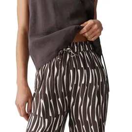 Opus Marou bamboo Wide Leg Hose Dunkelbraun 36