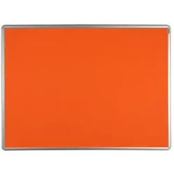 Textil-Pinnwand ekoTAB mit Alurahmen, 900 x 600 mm, orange