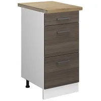 Vicco Schubladenschrank R-Line 40 x 60 x 81,5 cm Grau/Weiß