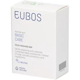 Eubos Basispflege Fest Blau Seifenfreies Waschstück 125 g