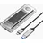 ORICO Tcm2-G20 M.2 Nvme Usb-C 3.2 20Gb/s Festplattenlaufwerk - Silber/Transparent