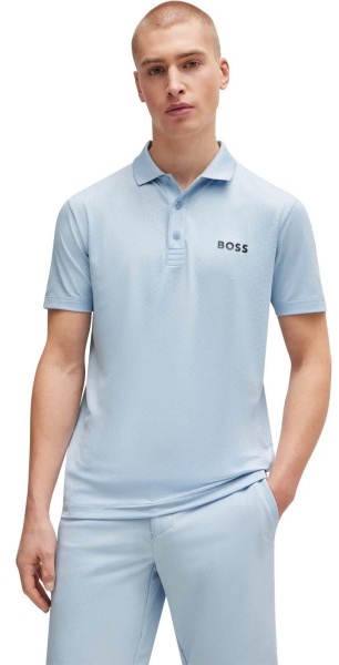 HUGO BOSS Polo Paddytech hellblau - M