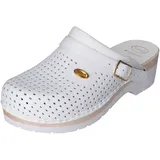 SCHOLL Unisex Clog SUPERCOMFORT Schuh für Medizinisches Fachpersonal, Bianco, 39 EU