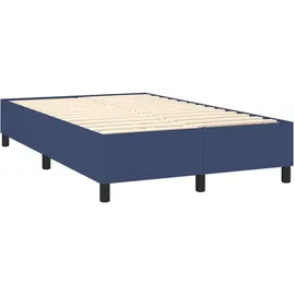 vidaXL Boxspringbett mit Matratze Blau 140x190 cm Stoff1372533