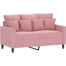 vidaXL 2-Sitzer-Sofa Rosa 120 cm Samt