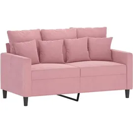 vidaXL 2-Sitzer-Sofa Rosa 120 cm Samt