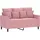 vidaXL 2-Sitzer-Sofa Rosa 120 cm Samt