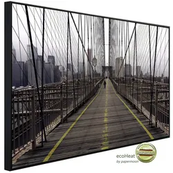 papermoon Infrarotheizung »EcoHeat - Brooklyn Bridge«, Matt-Effekt - bunt