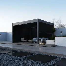 Paragon Seitenteil für Pergola Grand Tuscan 12 340 x 2,37 m Grau