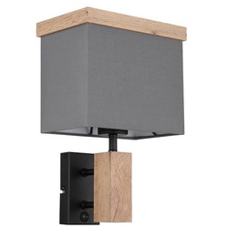 Ossi Wandleuchte Metall Schwarz Matt, 1X E27 Led