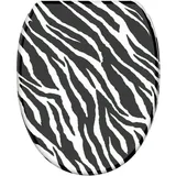 Sanilo WC-Sitz Zebra Look schwarz