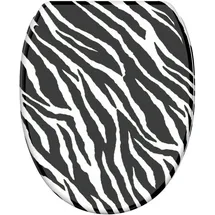Sanilo WC-Sitz Zebra Look schwarz