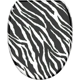 Sanilo WC-Sitz Zebra Look schwarz
