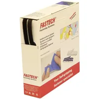 FASTECH® Klettband zum Aufkleben 10 m x 10 mm Schwarz 10 m