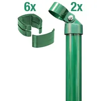 GAH Alberts Zauneck-Set 122 x 122 cm Grün/Stahl