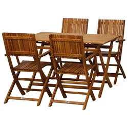 Garten-Essgruppe SIENA GARDEN "Falun SET", beige (natur), Sitzmöbel-Sets