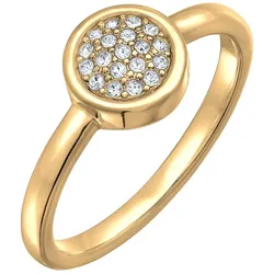 Elli Kristalle Elegant Solitäre Farbe Silber für Dame Ringe   Damen 