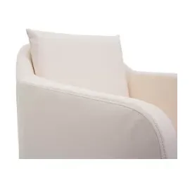 Mendler Esszimmerstuhl HWC-H93, Küchenstuhl Lehnstuhl Stuhl Kunstleder creme-beige