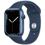 Apple Watch Series 7 GPS + Cellular 45 mm Aluminiumgehäuse blau, Sportarmband abyssblau