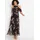 bonprix Maxikleid für eleganten Auftritt, aus leichtem Mesh-Material, lockere Passform schwarz M (40/42)