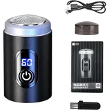 Changtai Mini Rasierer Herren Elektrisch, Portable Pocket Travel Shaver, USB Rechargeable Reiserasierer, Tragbarer Waterproof Elektrorasierer, Nass- und Trockenrasierer Barttrimmer für Männer