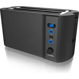 Arendo Langschlitz-Toaster schwarz
