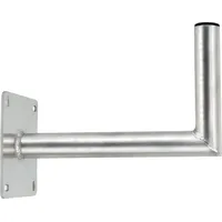 PremiumX 40cm Wandhalter Aluminium Große Wandplatte Winkel-Wand-Halterung für Satellitenschüssel