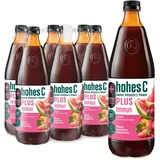 hohes C PLUS Immun (6 x 1l), 100% Saft, Traube, Granatapfel, Grapefruit, Vitamin C, PLUS an Zink, ohne Zuckerzusatz, vegan, mit recyceltem PET