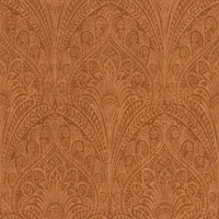 Rasch Textil Rasch Vliestapete Orange Metallic Ornamente Floral Indisch