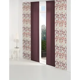 Wirth Schiebegardine Berlare (1 St), Paneelwagen, blickdicht, Jacquard, Inkl. Montagezubehör braun 60 cm x 145 cm