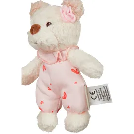 Sterntaler Bär Betty, Baby-Einschlafhilfe, Kinderzimmer Spielzeug, weicher Bouclé und kuscheliger Flausch, wattiert, Melodie: Brahms Wiegelied, 57×34×45 cm, rosa