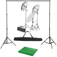 vidaXL Halle (Studioleuchte), Dauerlicht, Schwarz