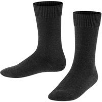 Falke Kinder Socken Comfort Wool SO Wolle einfarbig 1 Paar, Grau (Anthracite Melange 3080), 39-42