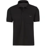 Trigema Poloshirt »TRIGEMA Polohemd mit Brusttasche«, (1 tlg.), schwarz