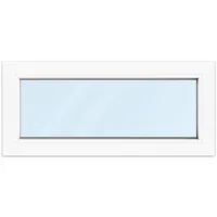 Kellerfenster 50x40 cm, PVC, Ideal 4000, Weiß, 500 x 400 mm, festverglast, individuell konfigurieren