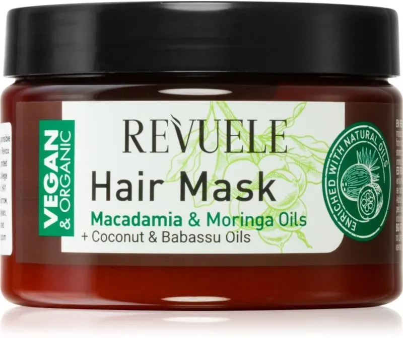 Revuele Vegan & Organic revitalisierende Maske für die Haare 360 ml