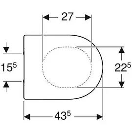 Geberit Acanto WC-Sitz Duroplast Weiß