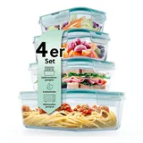 GOURMETmaxx Klick-it rechteckig smaragd 1,6 l 8-tlg.