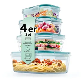 GOURMETmaxx Klick-it rechteckig smaragd 1,6 l 8-tlg.