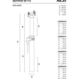 XLC All Mtn Teleskopsattelstütze SP-T10 Ø 30,9mm 305mm schwarz Remote