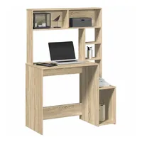 VidaXL Schreibtisch mit Regal Sonoma-Eiche 100x45x140 cm Holzwerkstoff