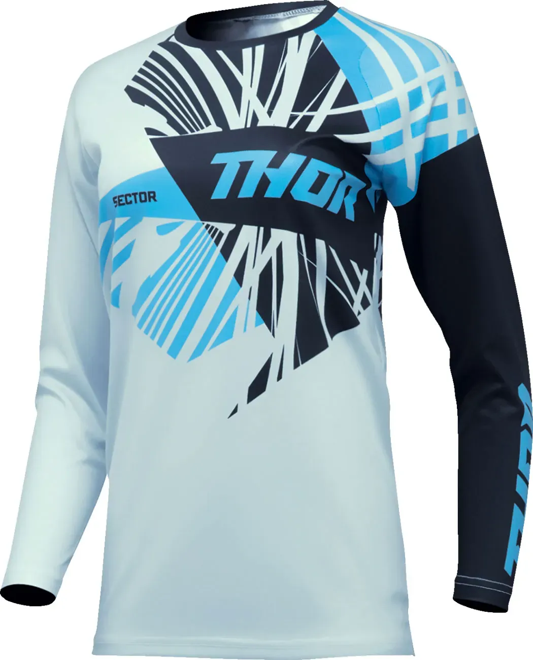 Thor Sector Split, maillot femme - Bleu Clair/Bleu Foncé/Bleu - S