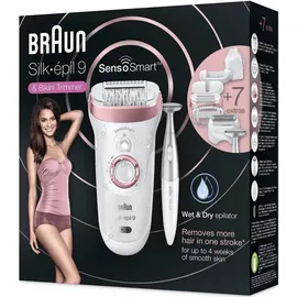 Braun Silk-épil 9 SkinSpa SensoSmart 9/890 weiß/rosegold