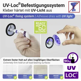 Wenko Handtuchhalter Uno Maribor silber, 1 St.