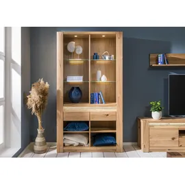 MASSIVMOEBEL24.DE Bücherregal 113 x 40 x 205 cm Beige
