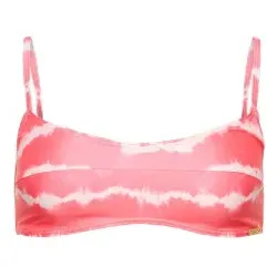 Superdry für Damen. W3010368A Rosa Bikini-Oberteil mit Batikmuster (S), Lässig, Strandbekleidung, Polyester