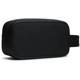 Tommy Hilfiger Kulturbeutel TOMMY HILFIGER "TH FOUNDATION WASHBAG", Gr. B/H/T: 23cm x 13cm x 10cm, schwarz, Textil, Taschen Kulturbeutel, Unisex Kulturbeutel, Minibag, Waschbeutel mit Logoschriftzug